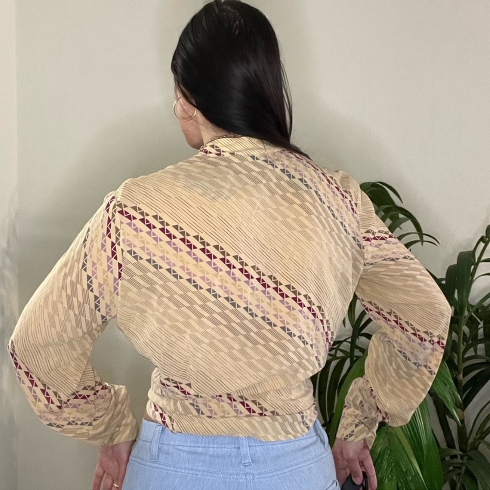 CITY DKNY 🔸 Silk Button Up Blouse - Picture 1 of 4